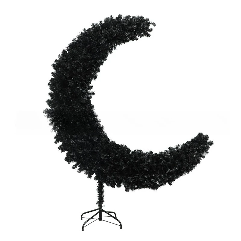 

Moon tree, hotel mall window Christmas tree, Halloween black moon