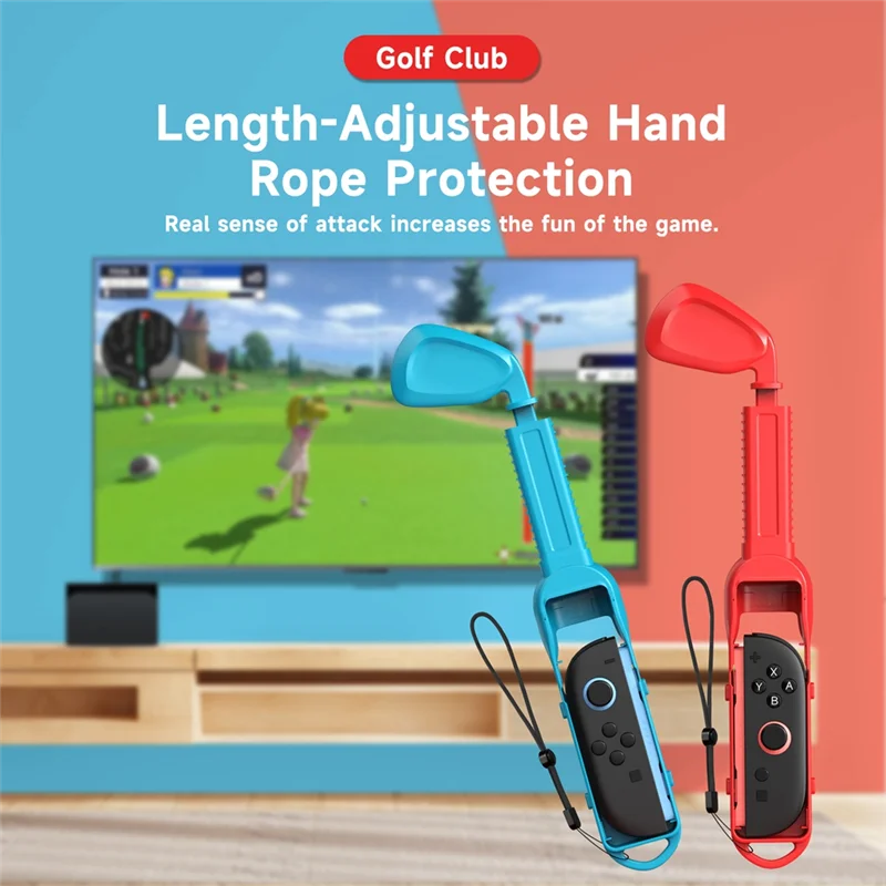 Paquete de accesorios deportivos ABSQ-10-en-1 Switch 2 para Nintendo Switch 2, Kit de juegos deportivos con raquetas de tenis, espada para palos de Golf