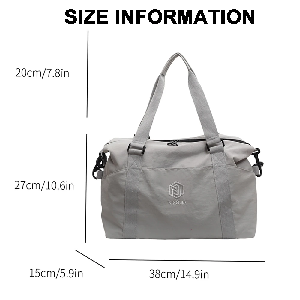 رحلة عمل سريعة الجفاف، حقيبة سفر لمسافات قصيرة، حقيبة كتف للرجال مع سعة كبيرة، حقيبة لياقة للسفر مقاومة للماء للنساء