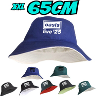 Large Size 65cm Bucket Hat Enlarged Deepening Wome Big Head Double-sided Fisherman Hat Men Large Size Large Tide Hip Hop Sun Hat