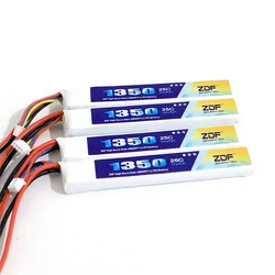 ZDF RC 리포 배터리, 마이크로소프트 에어소프트 건 모델 헬리콥터 BB 건용, 7.4V, 11.1V, 1200mah, 1350mah, 1100mah, 2S, 3S, 20C, 25C