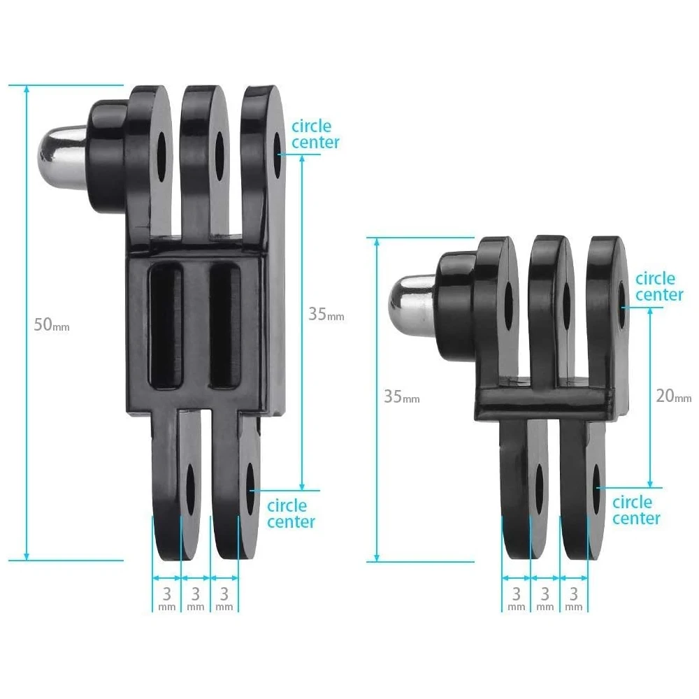 Long & Short Adjust Arm Straight Joints Mount For Gopro Hero 12 11 10 9 8 7 6 5 Session insta360 Go Pro action cam Accessories