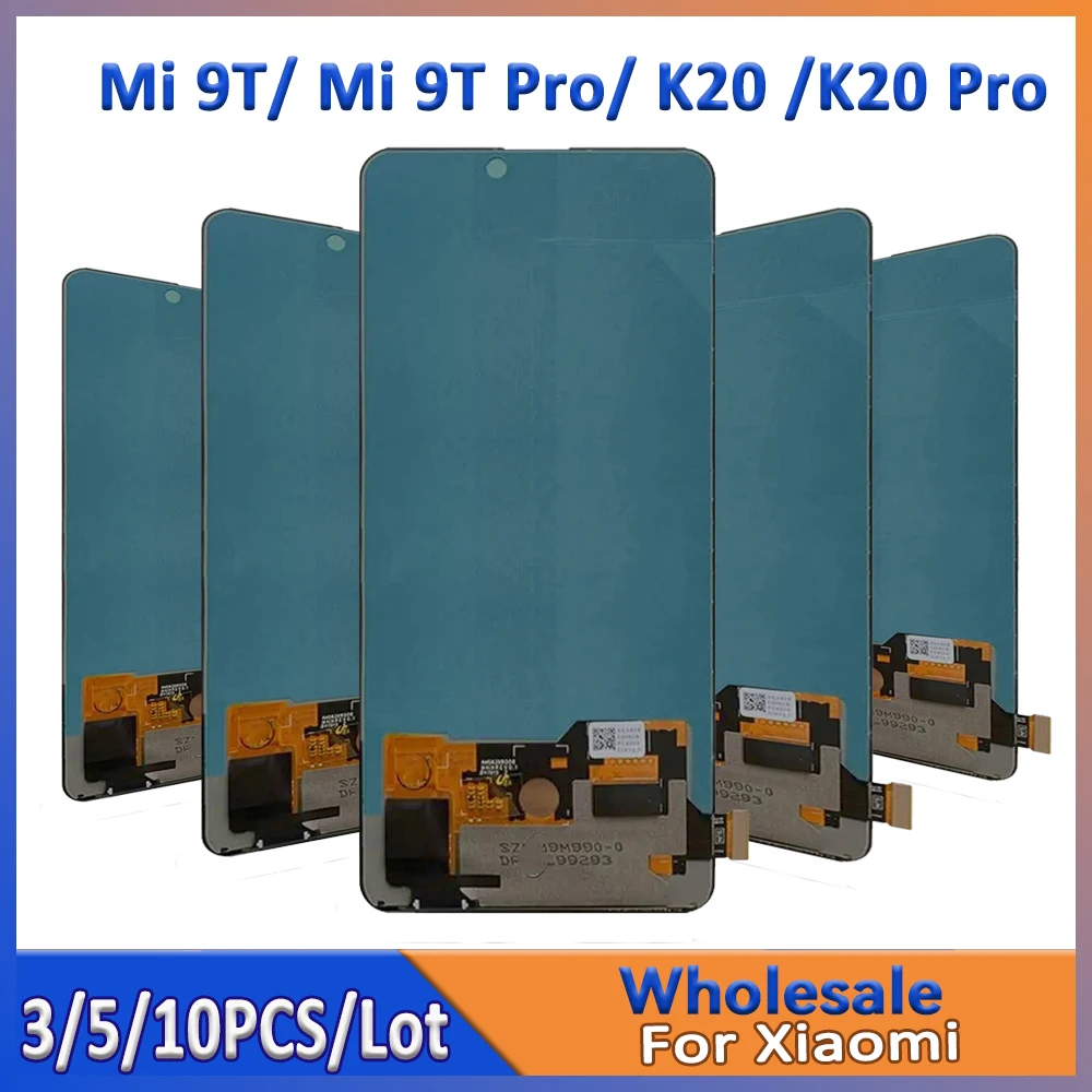 

Оптовая продажа, 3/5/10 шт./лот для Xiaomi Mi 9T Mi 9T pro, ЖК-экран в сборе с сенсорным дигитайзером K20 K20 pro