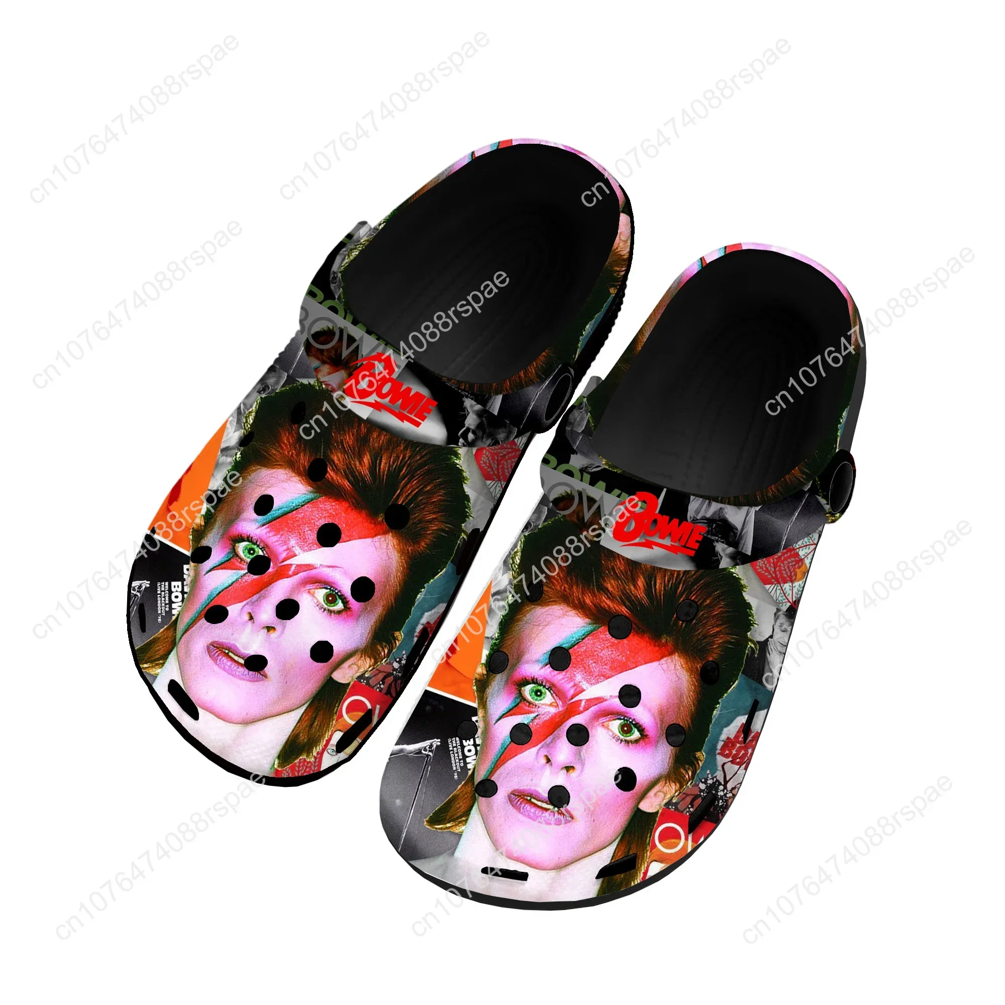 David Rock Star sandal rumah penyanyi sepatu AIR kustom Inggris Bowie Pria Wanita remaja sepatu taman sandal lubang pantai