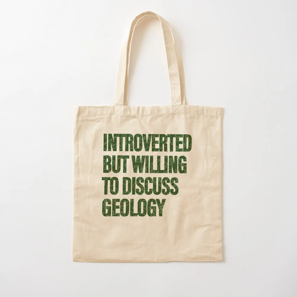 Willing to Discuss Geology: Geology Students Tote Bag Canvas stote bag woman shopping bag shopper women Canvas