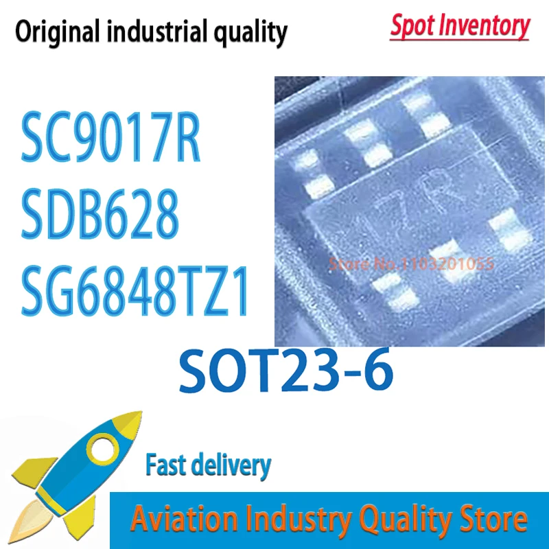 50 Adet SC9017R 9017R SC9017 17R SDB628 B628 B6284 SG6848TZ1 SG6848 SG6848T AAHBB SOT23-6