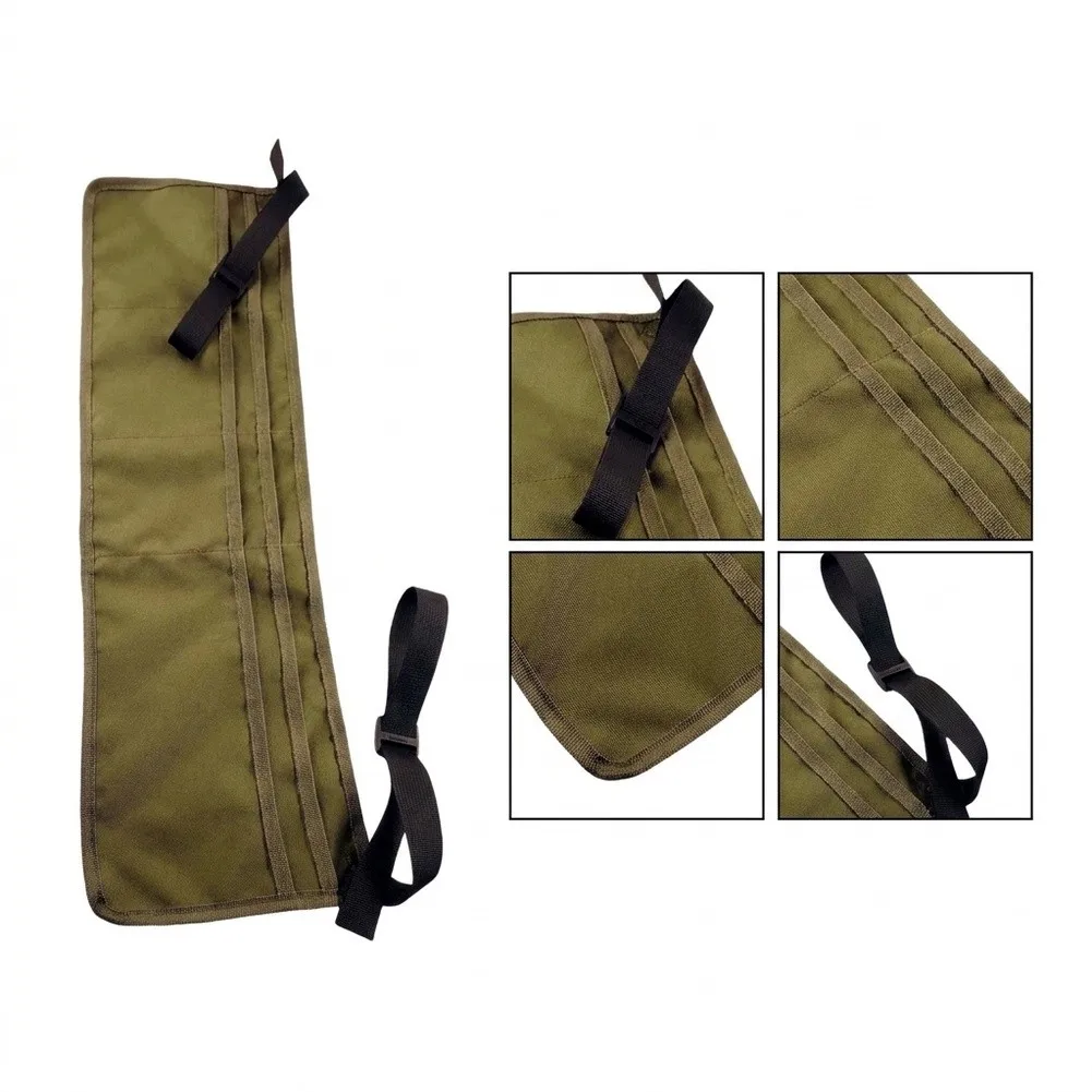 Camping Storage Organizer for Bunk Bed Side Use Lightweight Polyester Construction 19x60cm Army Green Hanging Pouch