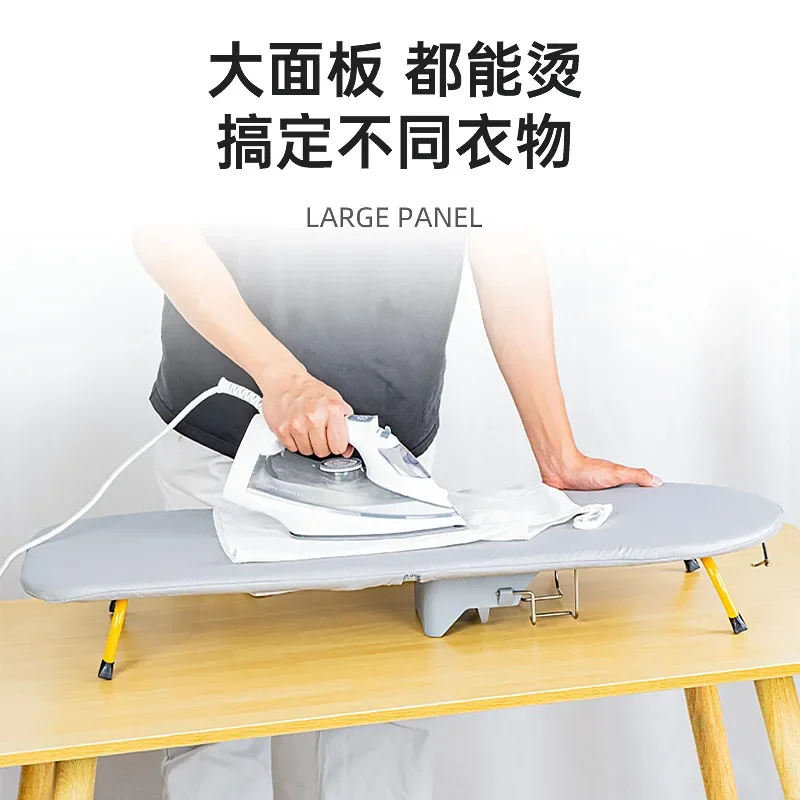 Desktop ironing board Folding   Reinforced ironing table Clothes rack Household electric iron rack Hig