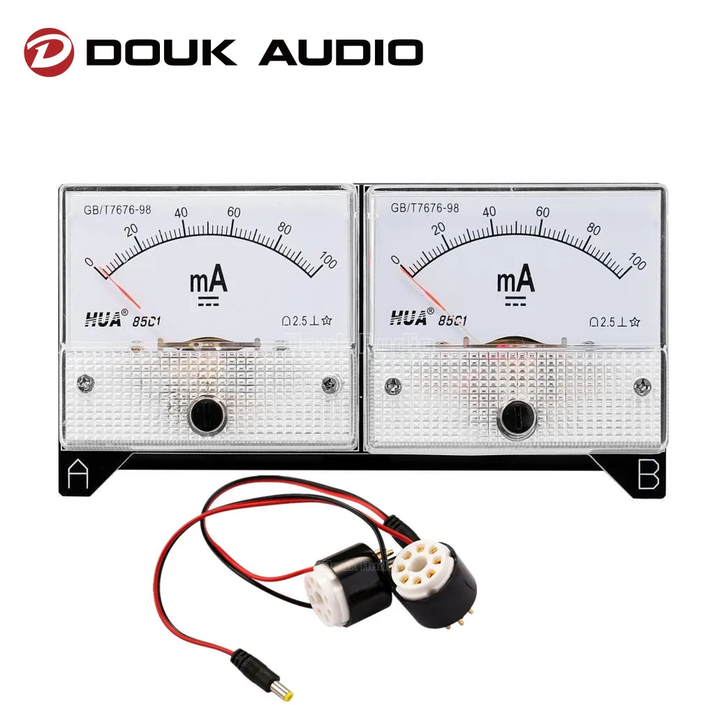 Douk Audio-sondas de corriente de polarización Dual HiFi, medidor de probador para EL34 KT88 6L6 6V6 6550, amplificador de tubo de válvula de vacío