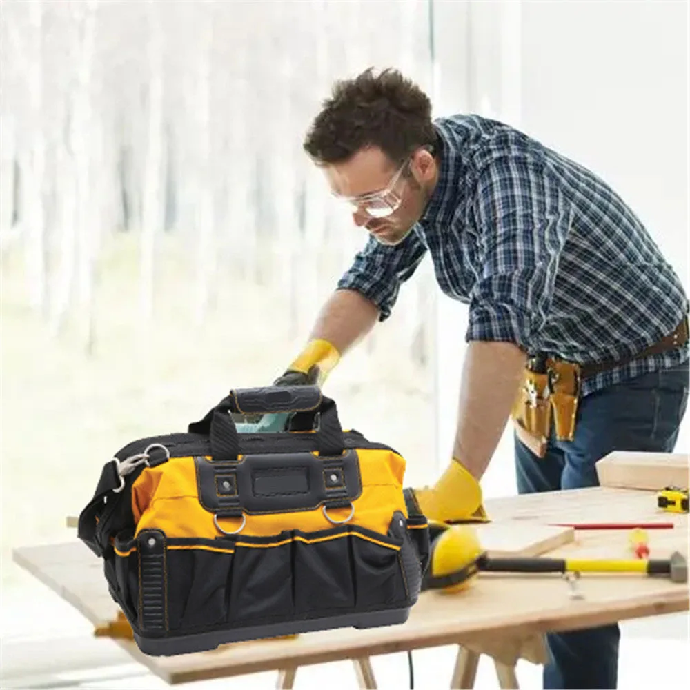 1680D Oxford Cloth Pouch Tool Organizer Tool Bag WorkingTool High-grade Thickened Heavy Duty for Electrician Tools Waterproof