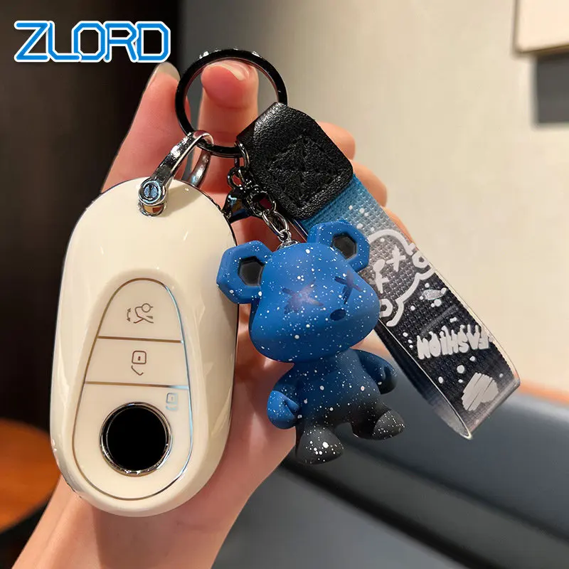 TPU Auto Key Fall für Mercedes Benz C S Klasse W223 W206 S260L S350L S400L S450L S500L für Maybach S480 s580 2020 2021 2022 Abdeckung