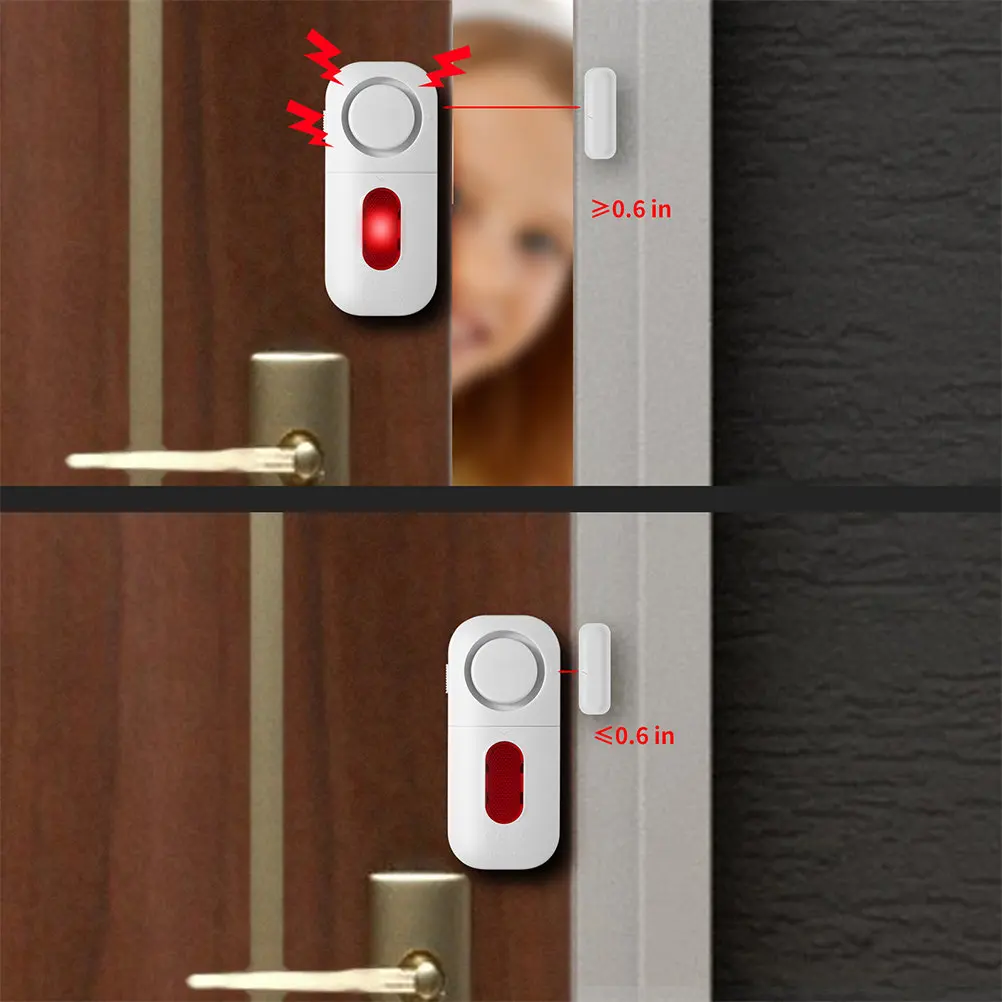 125db Door Window Alarm Sensor Home Security Anti-Theft Alarm for Doors and Safety Door Alarms for Home Security
