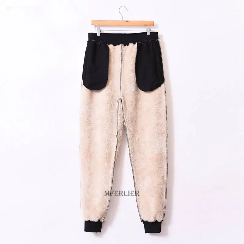 

Plus Size 5XL 6XL 12XL 15XL Winter Warm Fleece wool Pants Men Thick Casual Sweatpants Male Trousers High Quality Men warm pants