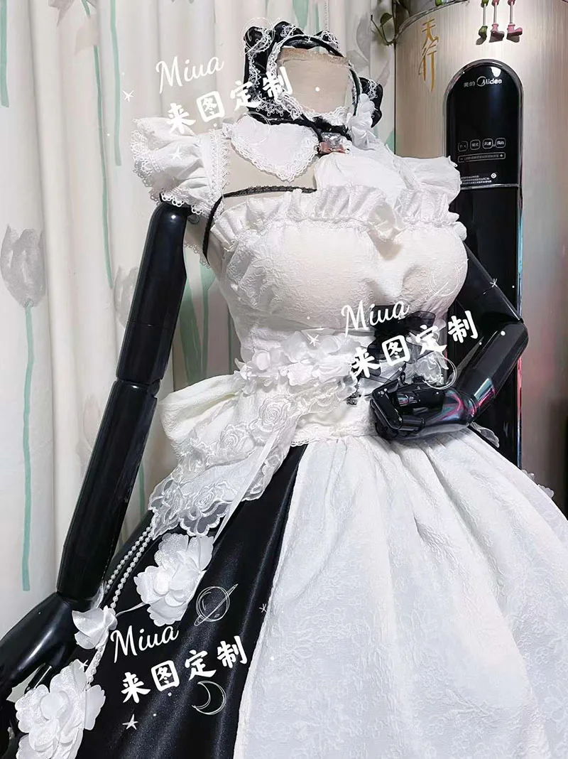 COSLEE Azur Lane HMS Scylla Maid Uniform Dress Cosplay Costume Women Halloween Party Outfit Role Play Clothing Custom Made NEW