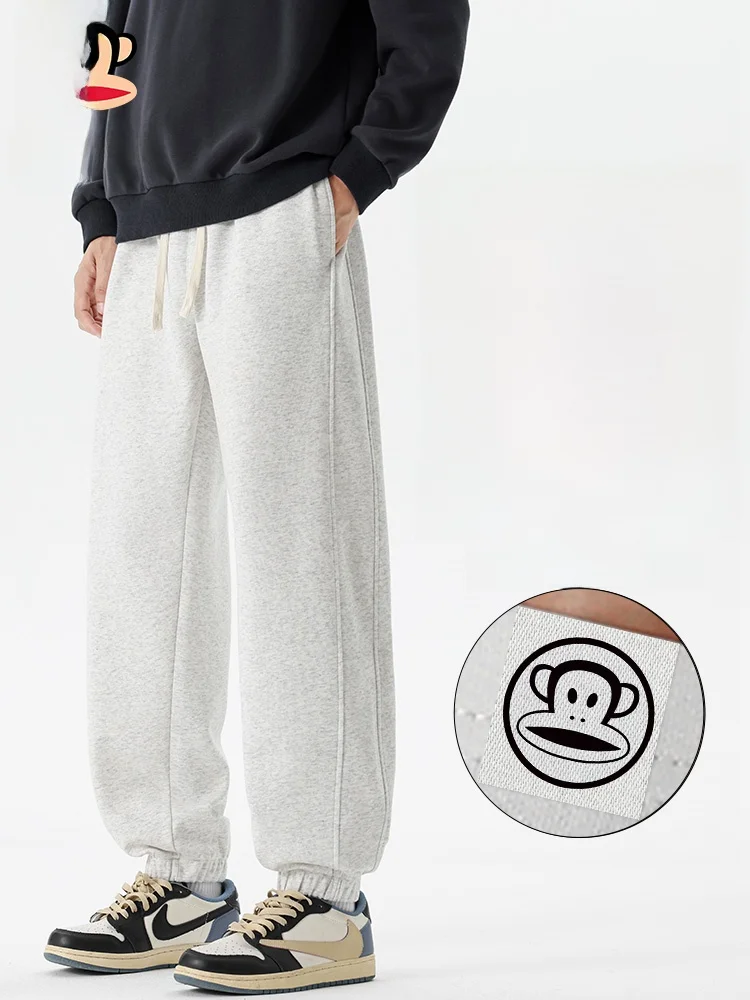 

Мужские спортивные брюки Paul Frank в американском стиле, свободные, с манжетами, осенние, новые, молодежные, трикотажные, из хлопка и полиэстера