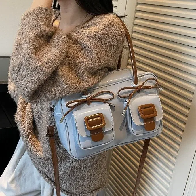 합리적인 가격의 럭셔리 여성 크로스바디 백 2025 넉넉한 토트백 내구성 있는 PU 가죽 일상용 다중 포켓 경량 출퇴근용