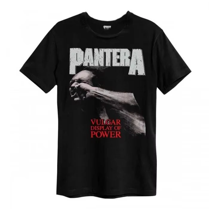 Amplified Unisex Adult Vulgar Display Of Power Pantera T-Shirt graphic t shirts cotton Vintage round neck Men Women Short Sleeve