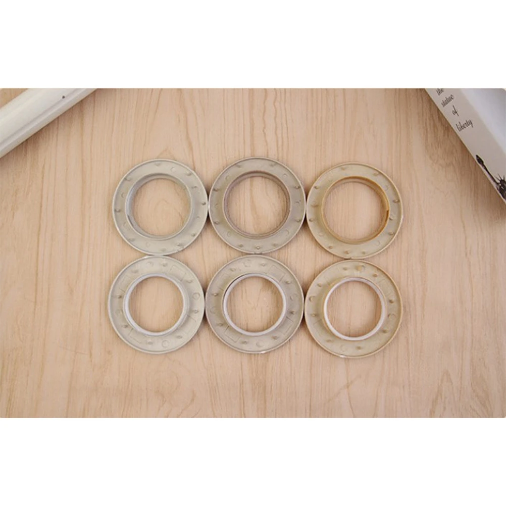 

20Pcs Curtain Ring Iron Low Noise Eyelet Buckle for Curtains Small Pocket Tabs Transform Fabric Into Drapery Panel Curtains