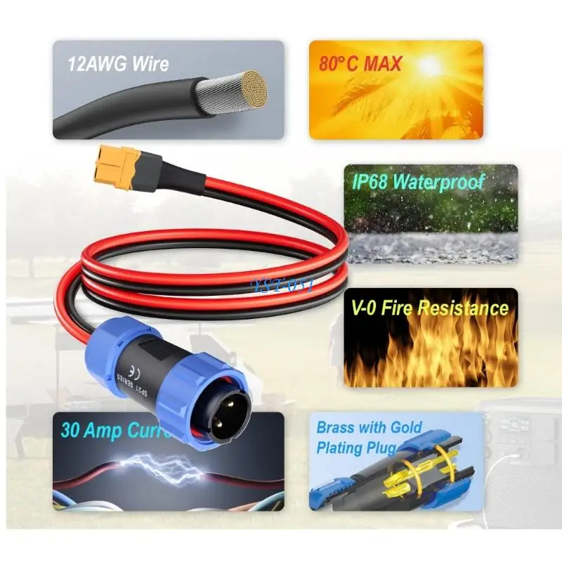 

E15A Universals Aviation Connector Plug Cable Straight Electrical Connector Waterproof Docking Back Nut Female Plug