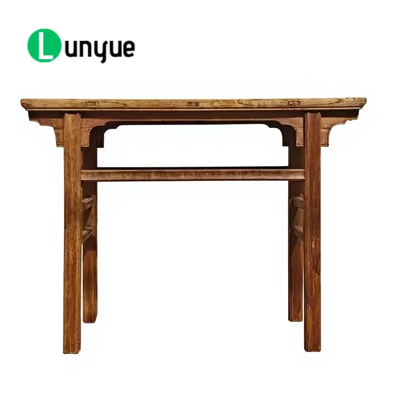 Solid Wood Rectangular Entrance Table Antique Farmhouse Style Durable Eco Friendly Console for Living Room Hallway