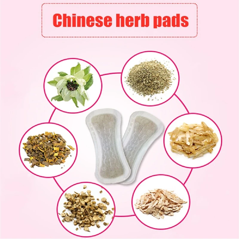 30pcs Feminine Hygiene Medicated Tampons Natural Herbal Gynecological Pads Women Health Panty LinerAnti-Bacteria Sanitary Pad