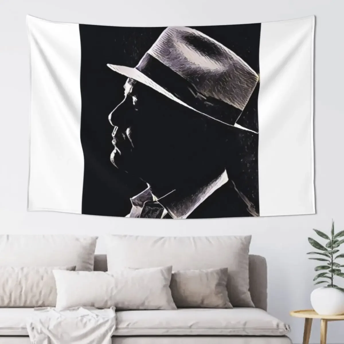 

Raymond Reddington portrait. Tapestry Wall Mural Room Aesthetic Tapestry