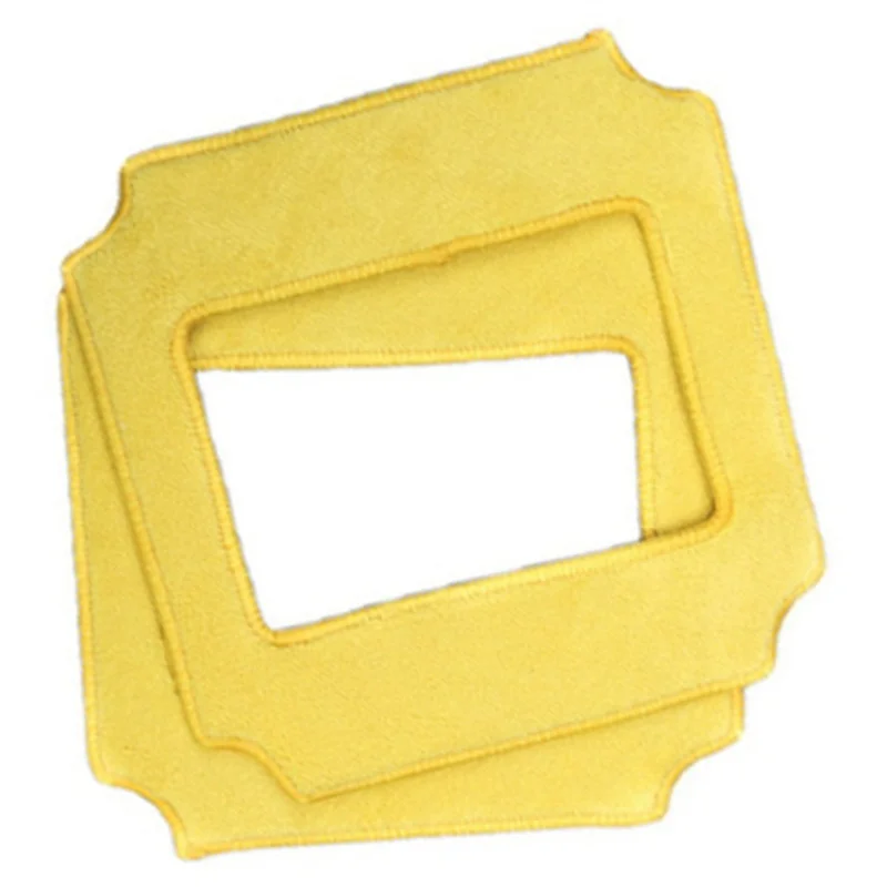 AC93-12Pcs ไม้ถูพื้นสำหรับหุ่นยนต์ทำความสะอาดหน้าต่างสำหรับวิน 660/ RL880 /RL1188 น้ำยาทำความสะอาดกระจก, 12 ชิ้นไม้ถูพื้นสีเหลือง