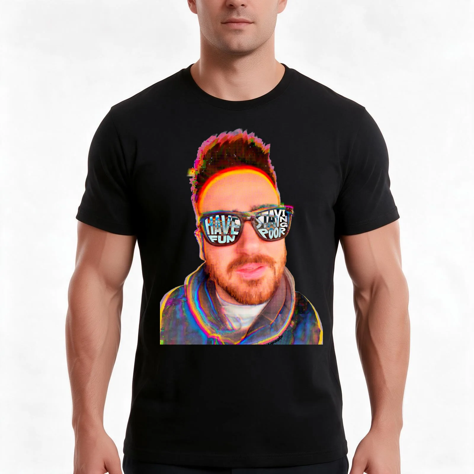 Have Fun Staying Poor T-Shirt, Summer Casual Cotton Tee, Oversized Streetwear Tops, Vintage Graphic Print, Unisex Men Women