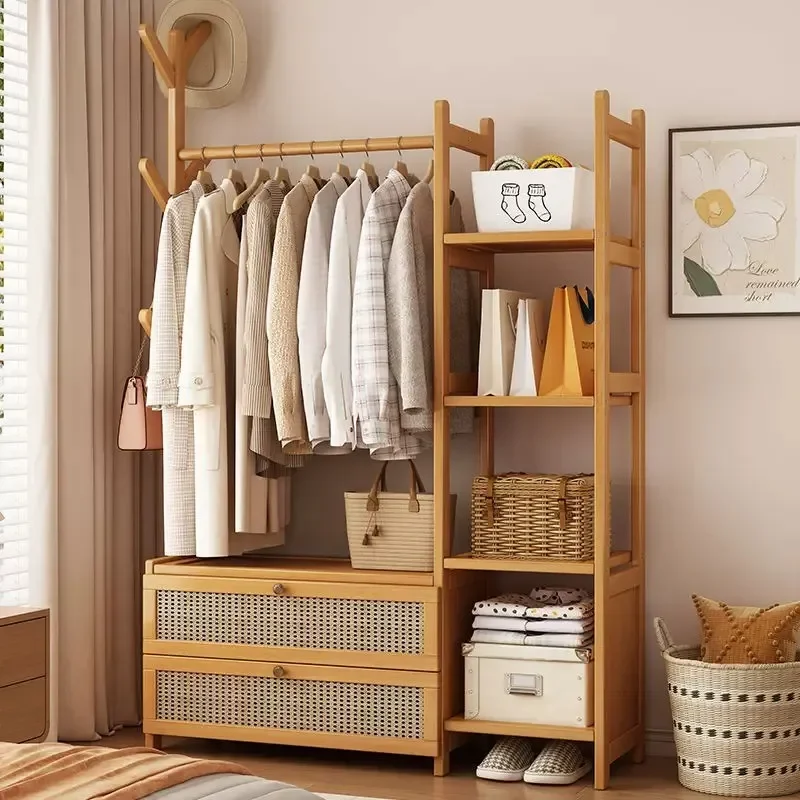 Bedroom floor coat drying integrated multi-function with locker storage clothes rack