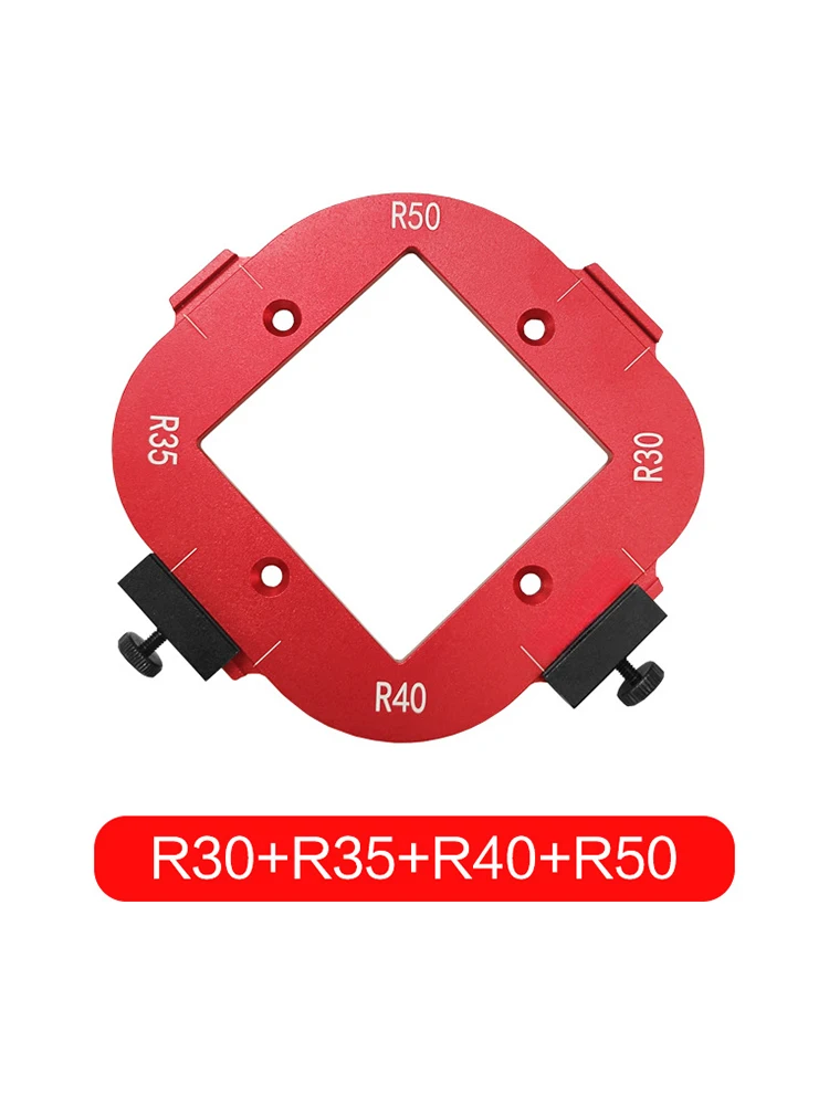 แผงไม้ R10-R50แผ่นรัศมี r เครื่องแกะสลักอะลูมินัมอัลลอยมุมรอบชุดแม่แบบจิ๊ก