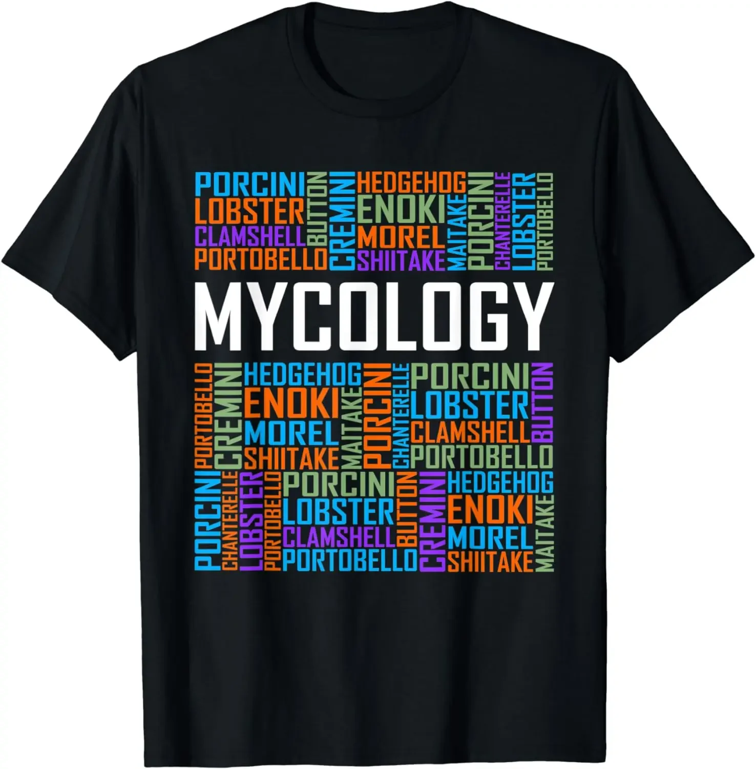 Mycology Words Mushroom Fungus Lover Mycologist Love Shrooms T-Shirt Cotton Print Logo Mens T Shirts