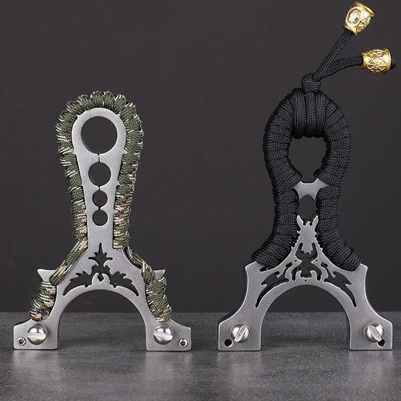 Fronde Laser en acier inoxydable 8020, bande de caoutchouc plate en métal, fronde de haute précision, accessoires de tir à pression rapide en plein air