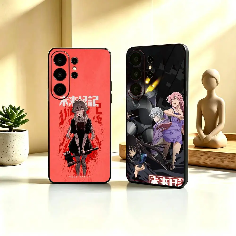 Future Diary anime Mirai Nikki Yuno Muru Shockproof Soft Case For Samsung S26,21,22,23,24,25,20,10,9,Ultra,Plus,Fe, Lite