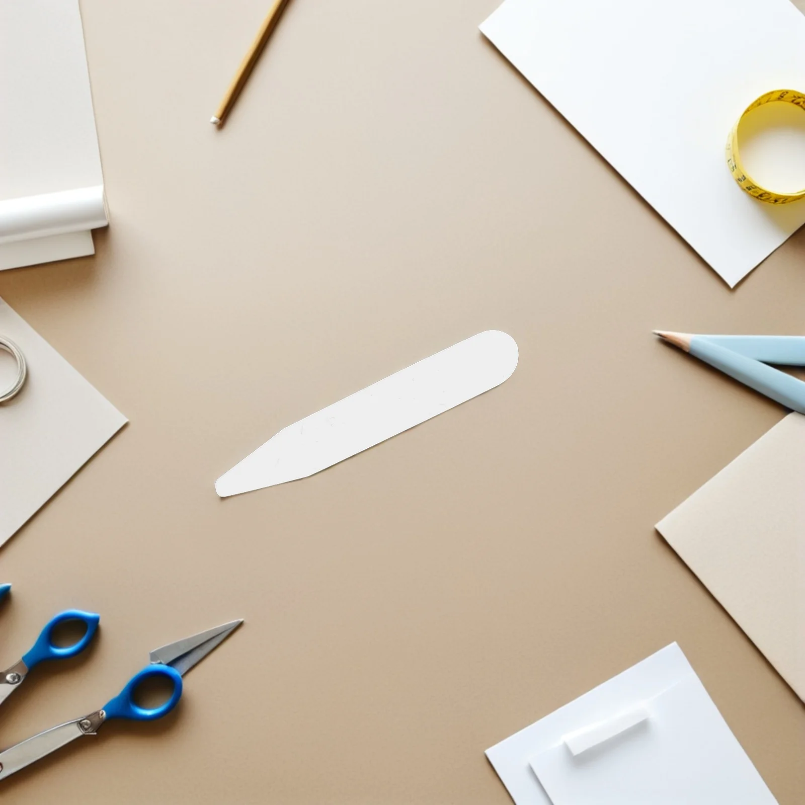 200 قطعة طوق القميص يبقى إدراجات بلاستيكية للرجال والنساء قمصان دعم مقوي استقامة حامل ملابس رسمية #2