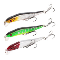 1Pc Minnow Fishing Lure Floating Hard Fishing Bait 107mm 6g Artificial Sound Bait Wobbler Crankbait Carp Perch Fishing Tackle