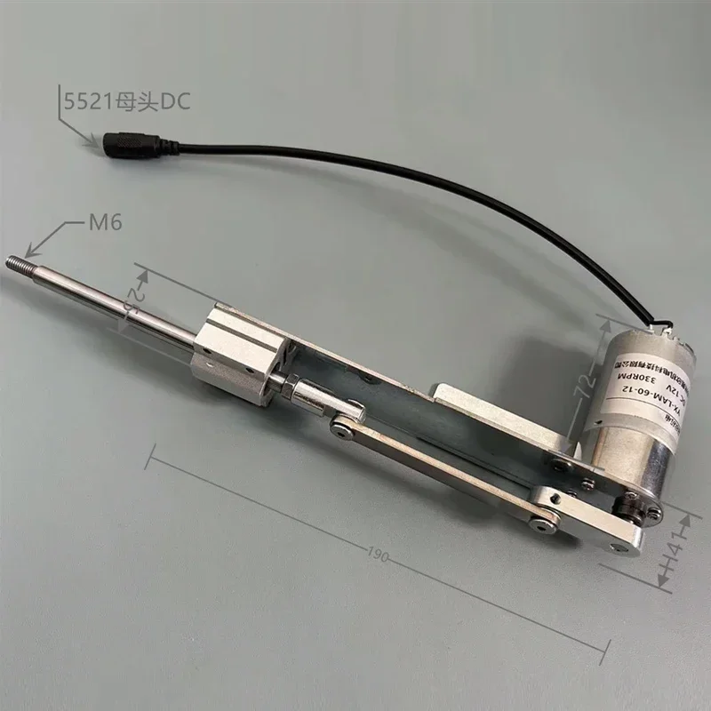 New DIY Reciprocating Telescopic Motor Linear Aactuator Remote Control Stepless Speed Regulation Reciprocating Push Rod Motor