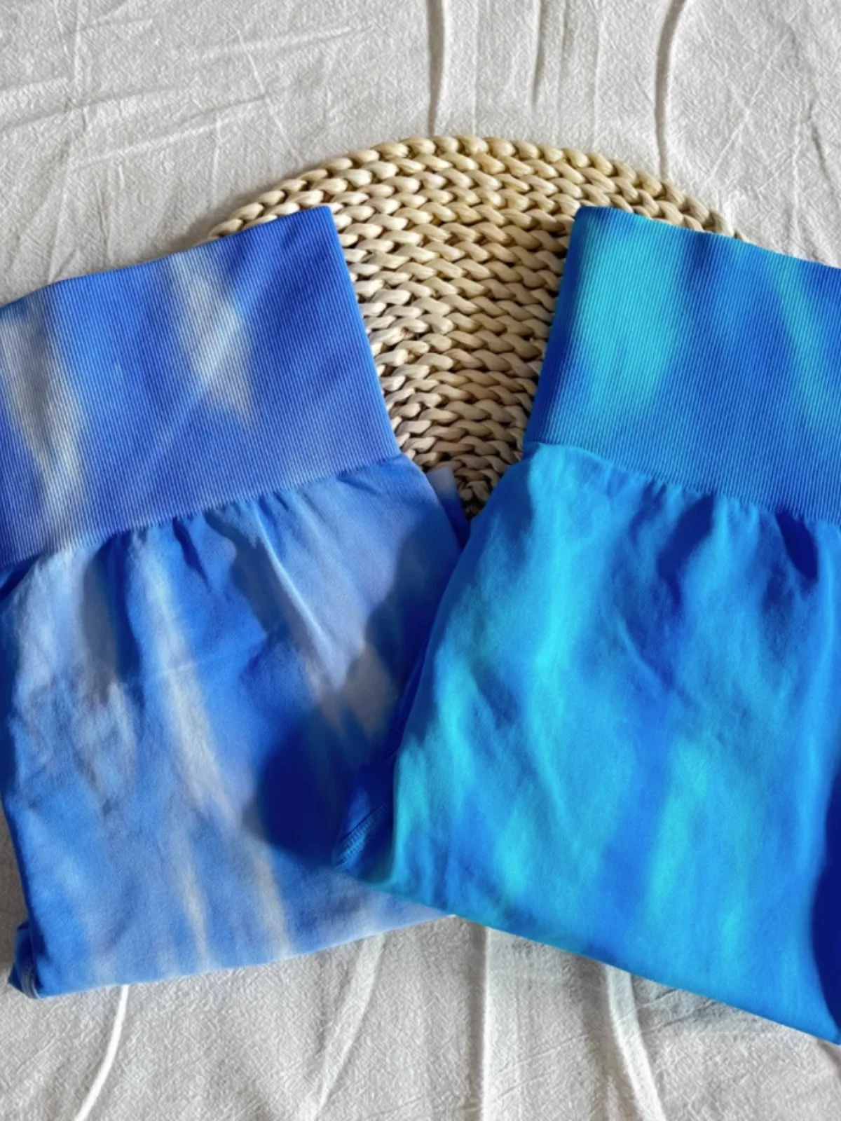 Tie Dye Aurora Shorts weibliche nahtlose schlanke Leggings Fitness studio Laufen Radfahren dehnbare Leggings hohe Taille Hüfte heben Yoga-Shorts – Detail 3