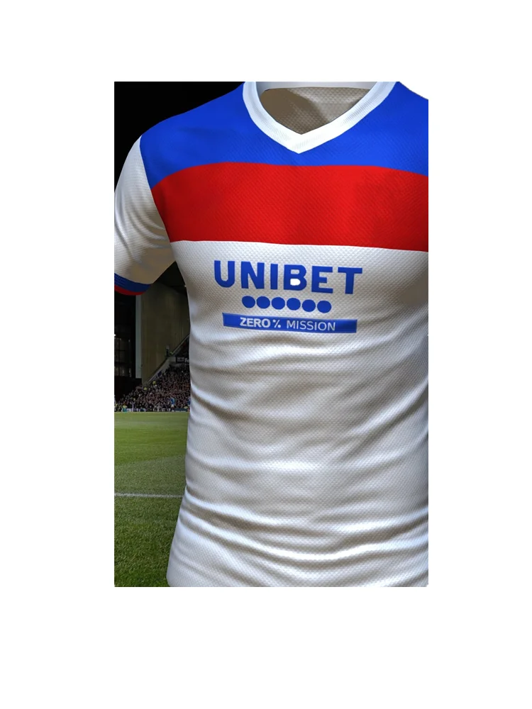 جديد وصول نمط رينجرز 2025-26 طبق الاصل لكرة القدم جيرسي رجل إمرأة تي شيرت رياضي الراحة تنفس موضة الملابس موتو #2