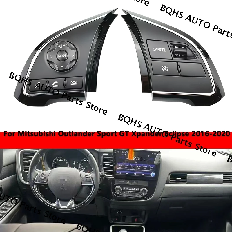 

Car Cruise Control Switch Audio Bluetooth Steering Wheel Button For Mitsubishi Outlander Sport GT Xpander Eclipse 2016-2020