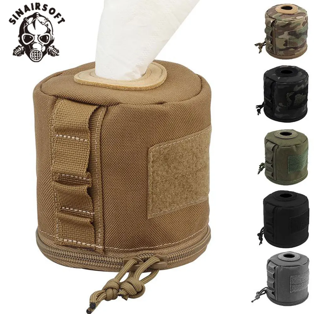 

Tactical Roll Paper Storage Bag Cordura Fabric Toilet Tissue Paper Molle Pouch Storage For Outdoor Hunting Camping Hiking Car