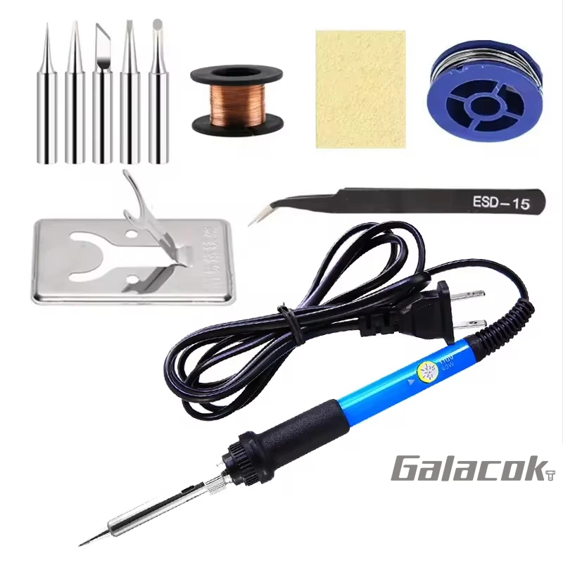 Adjustable Temperature Electric Soldering Iron 220V 60W Multifunctional Welding Solder Rework Station Heat Repair Tools