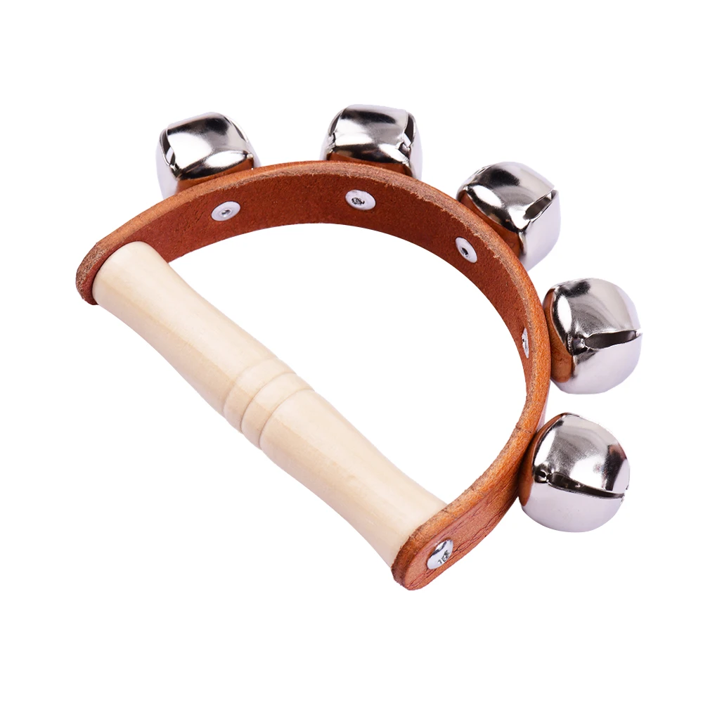 Juego de 5/7 Campanas de Mano con Mango de Madera, Juguete de Campana, Instrumento Musical para Clases de Música