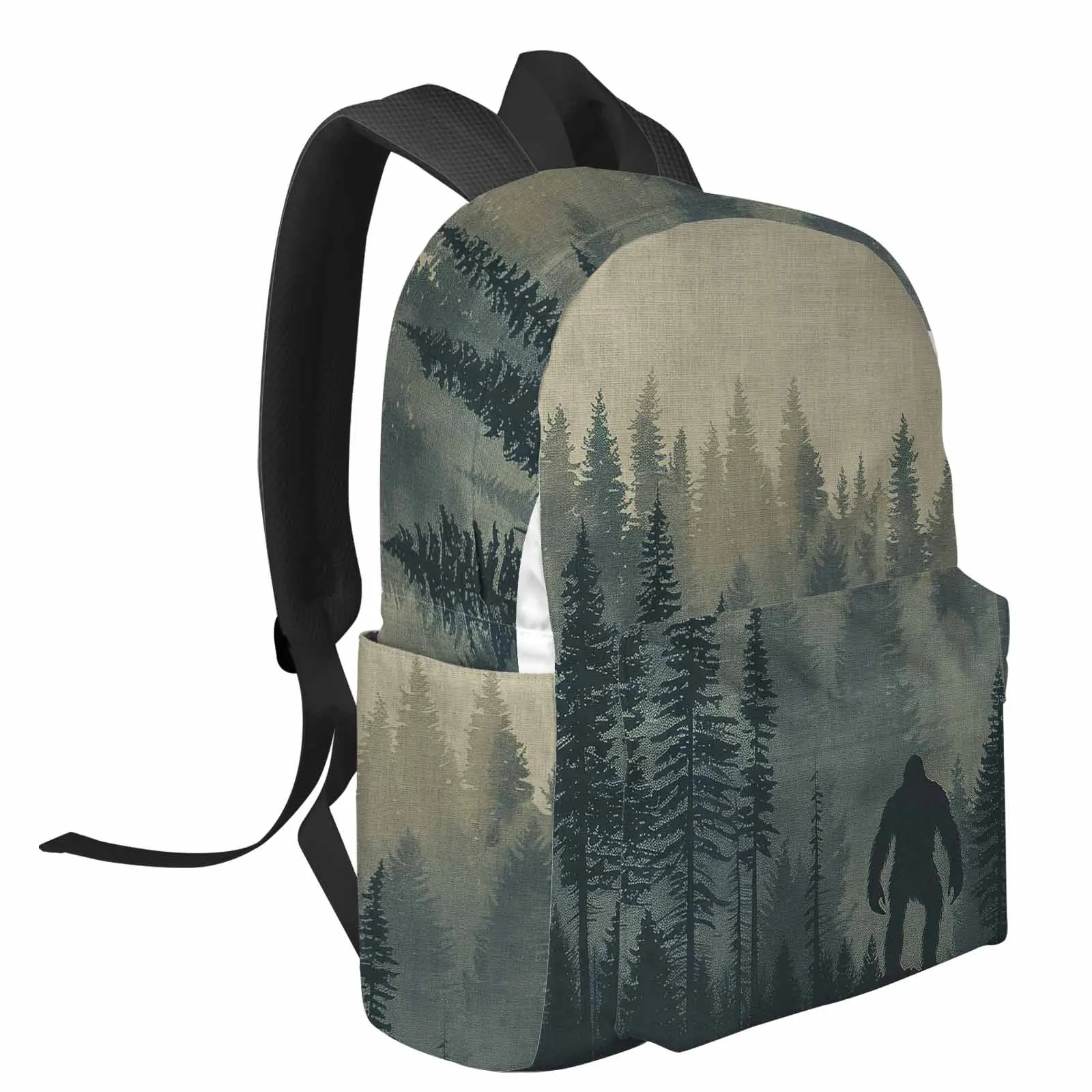 Forest Trees Chimpanzees Backpack School Bags for Teenagers Students Laptop Bag Women's Casual Travel Backpack