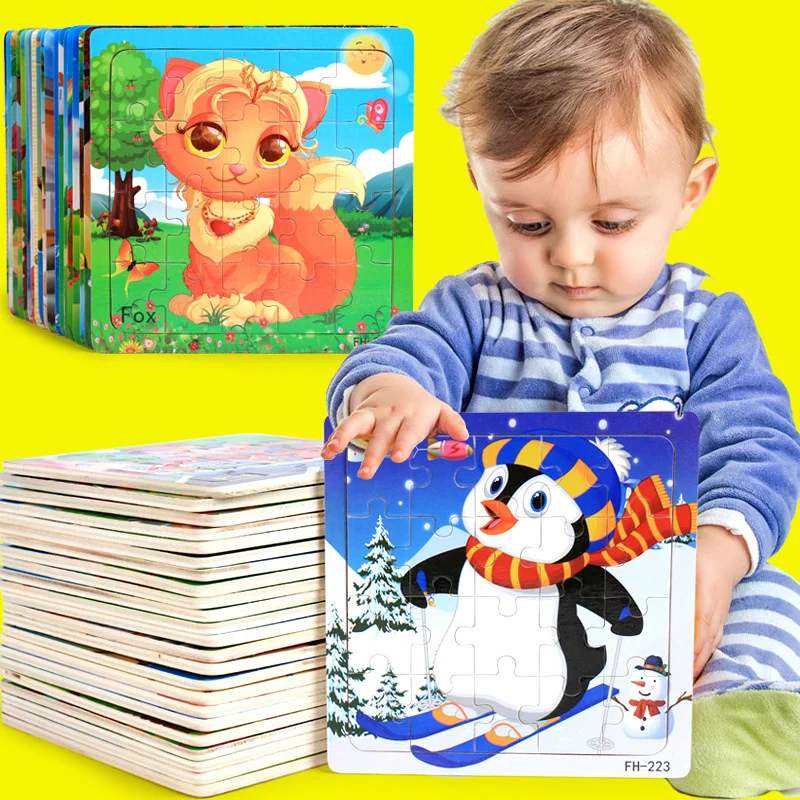 Mới 20 Miếng Montessori 3d Xếp Hình Hoạt Hình Hình Xe Ghép Hình Gỗ Trò Chơi Xếp Hình Đầu Học Tập Đồ Chơi Giáo Dục Cho Trẻ Em