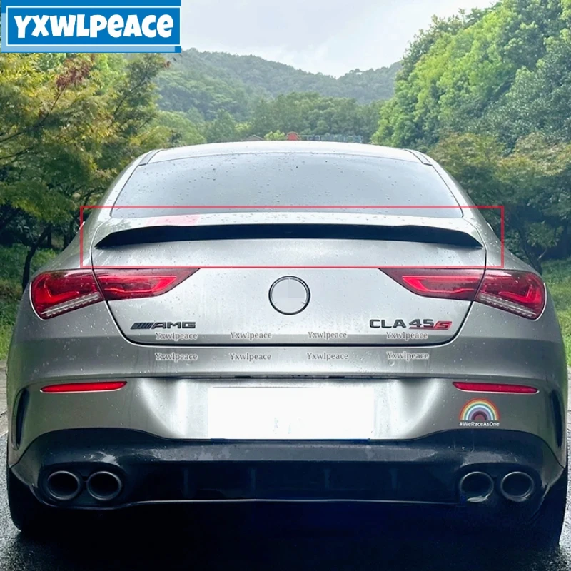 

For Mercedes Benz CLA Class W118 Spoiler 2019-2022 CLA250 CLA200 CLA220 C118 ABS Plastic Rear Trunk Lip Spoiler Car Styling