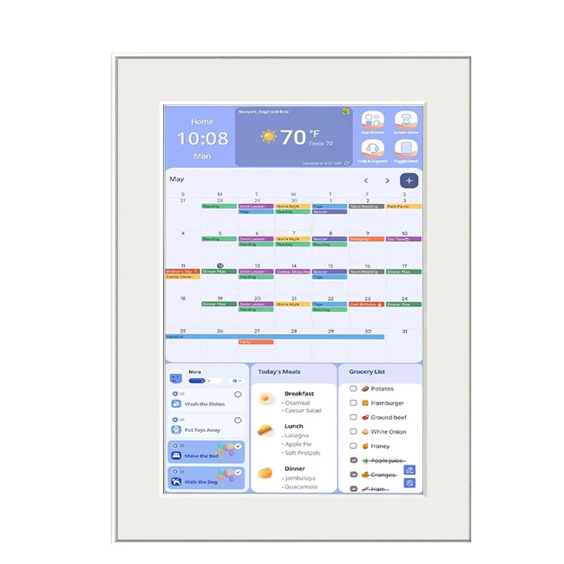 

Digital Wall Calendar Gift NEW Original Factory Smart Digital Calendar 10.1 Inch Touch Screen Family Calendar Clock Plastic