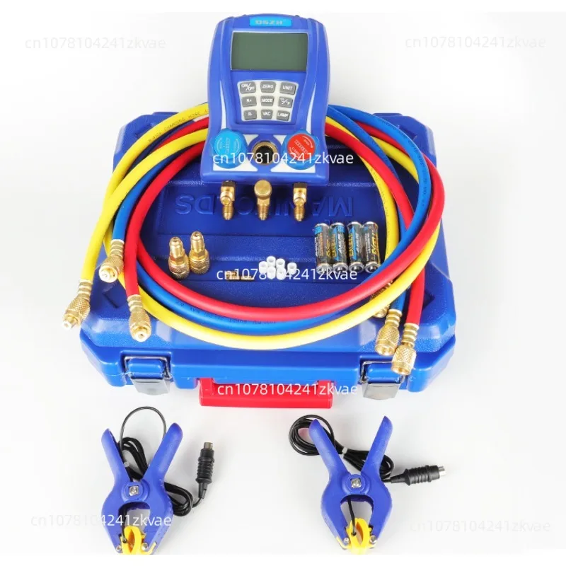 WK-6889 Refrigeration Pressure Gauge Digital Manifold   Vacuum  Temperature Meter Test Air-Conditioning