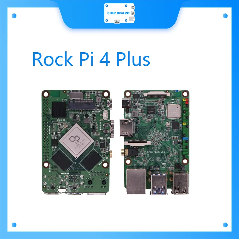 Rock Pi 4B + Rock Pi 4 Plus SBC gets Rockchip OP1 processor, eMMC flash pre-loaded with Twister OS Armbian