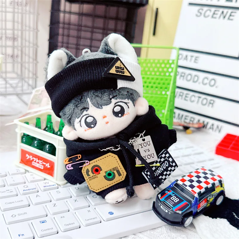 10/20cm Black 3Pcs Cute Cool Boy Suit DIY Doll Clothes Accessories Kawaii Idol Star Doll Clothes for Girls Fans Collection Gift