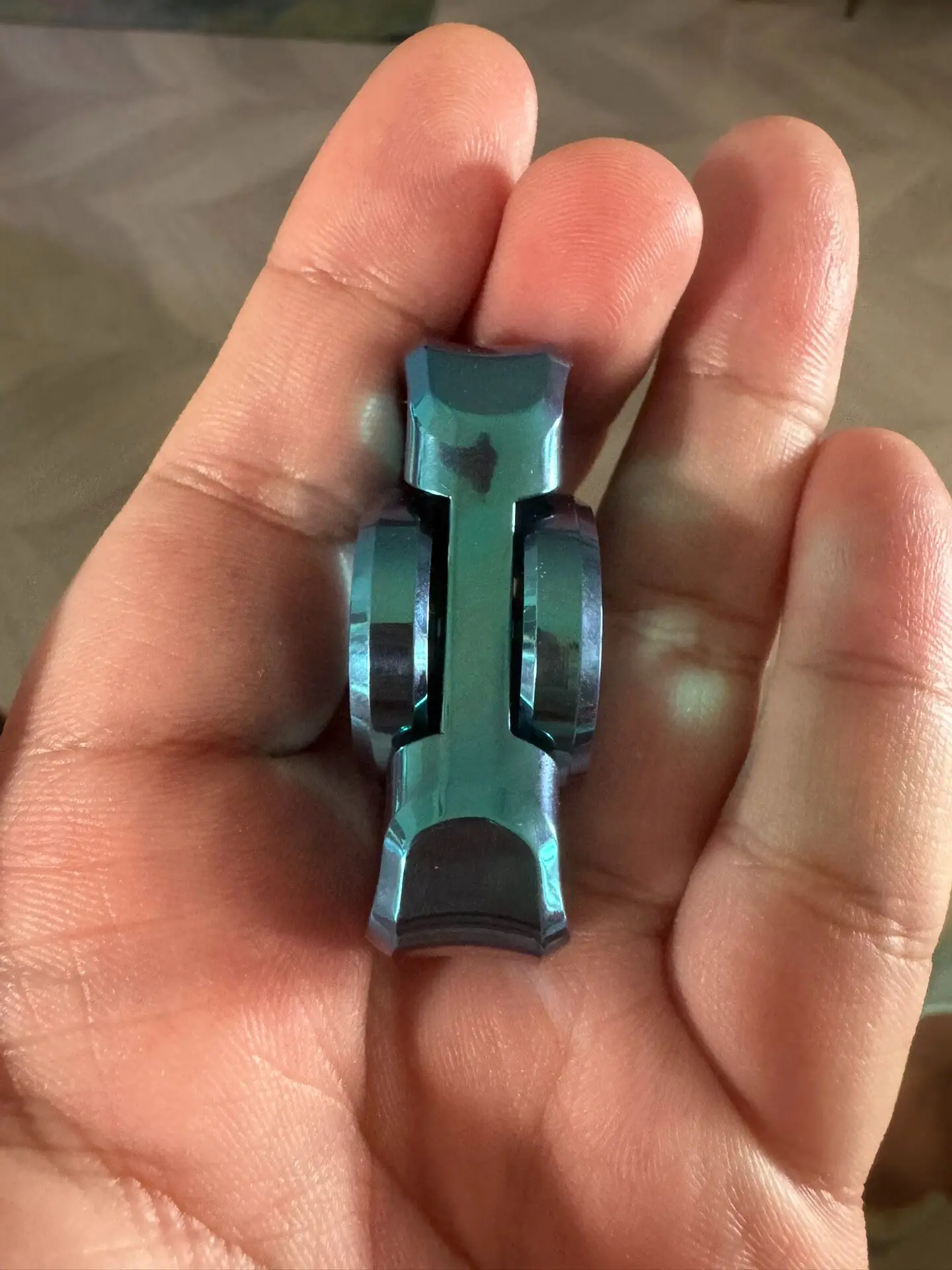 Used EDC Faith + Spirit Wing Pro, Zirconium Aurora, No Bumps, One Scratch Is White, Normal